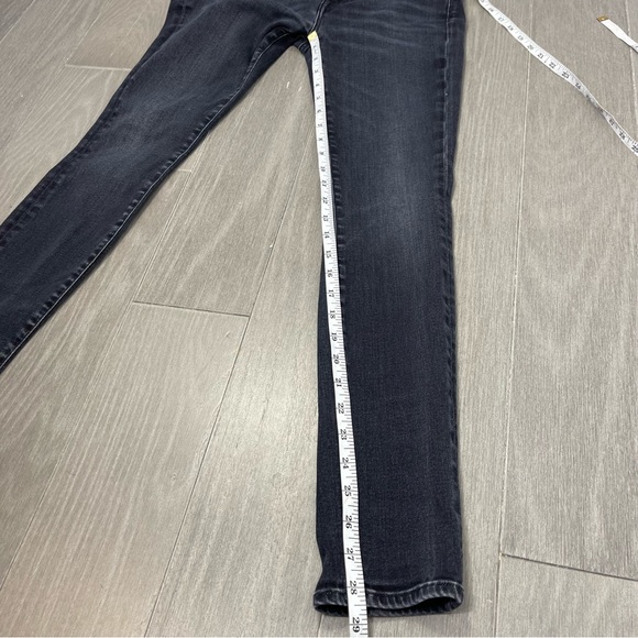 R13 Alison Skinny Mid Rise Jeans in Dark Moon Black Italy R13W0005-556 Size 26 - Picture 15 of 16